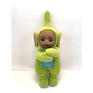 Vintage 1996 Teletubbies Mini Hug Me Dipsy Plush Stuffed Animal‎ Green Squeeze